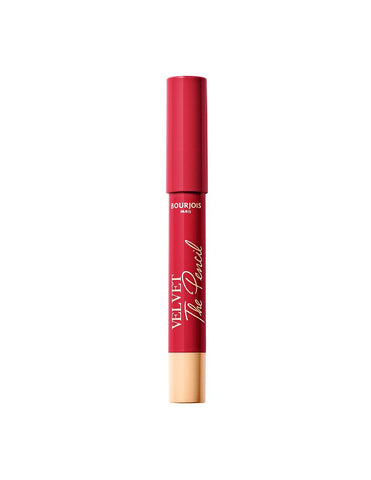 Jag Couture London Velvet The Pencil 08-Rouge Di'vin makeup pencil in 1.8g with deep red color and sleek black design.