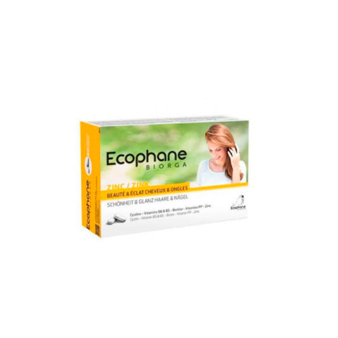 Biorga Ecophane 60 tablets in blister pack, dietary supplement for hair and skin from Jag Couture London New York