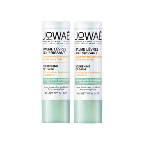 Jag Couture London New York Jowaé Nourishing Lip Balm, 2x4g, featuring hydrating formula in sleek packaging