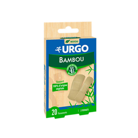 Urgo Bamboo 20 dressings by Jag Couture London - New York, displayed in a box with packaging details.