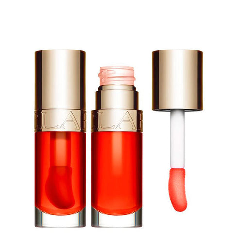 Clarins Lip Comfort Oil 05 Apricot in 7ml tube, nourishing lip gloss with a hint of apricot color from Jag Couture London-New York
