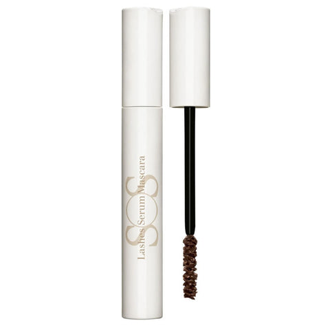 Jag Couture London New York Clarins SOS Lashes Serum Mascara 8ml in a sleek black tube with a silver cap