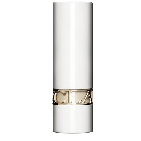 Clarins Joli Rouge L'Écrin White lipstick from Jag Couture London – New York, showing the elegant lipstick case and color.