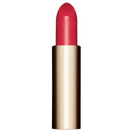 Clarins Joli Rouge Satin 773 Pink Tulip lipstick refill in a 3.5g package, featuring a sleek design and vibrant pink color.