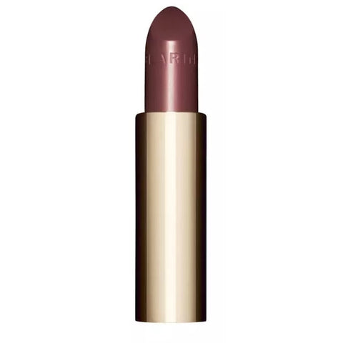 Clarins Joli Rouge Shine 744S Soft Plum lipstick refill by Jag Couture London, showing the 3.5g lipstick with soft plum shade.