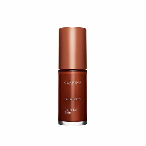 Jag Couture London Mocha Water Clarins Water Lip Stain in shade 12, featuring a natural liquid lip color with a glossy finish.
