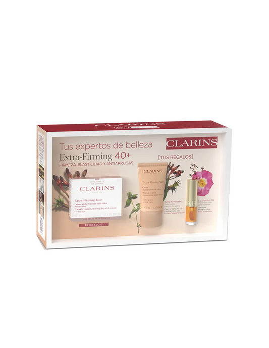 Set Clarins Extra Firming Dia P-S 50ml Noche T-P 15ml Lip Conf 1,4ml@ Jag Couture London - New York