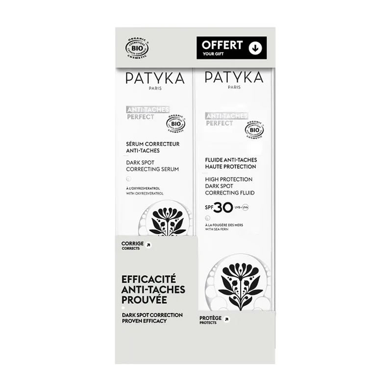 Patyka Pack Anti-Dark Spots Perfect Serum 30ml + Spf30 Fluid 50ml Jag Couture London - New York