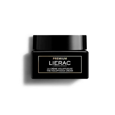 Lierac Premium Voluptuous Anti-Ageing Cream jar, 50ml, with luxurious cream texture and elegant packaging.