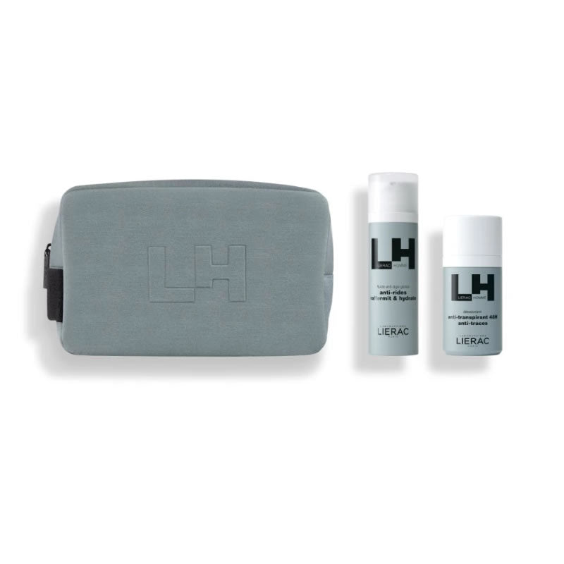 Lierac Homme Global Anti-Aging Fluid 50ml Set 3 Pieces Jag Couture London - New York