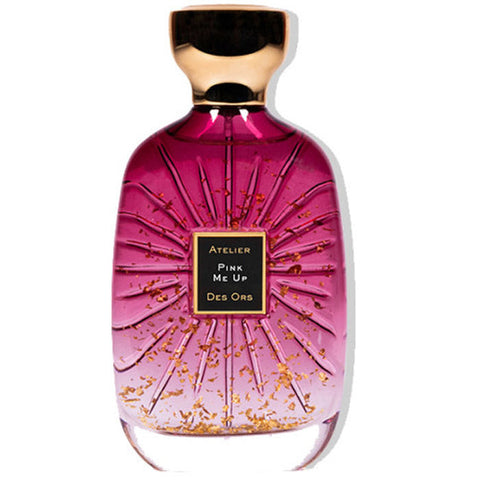 Atelier Des Ors Pink Me Up Eau de Parfum spray 100ml, elegant bottle with pink accents, luxury fragrance from Jag Couture London.