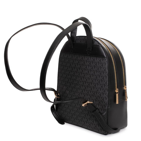 Black Michael Kors handbag with silver hardware, featuring sleek design and structured shape, by Jag Couture London - New York.