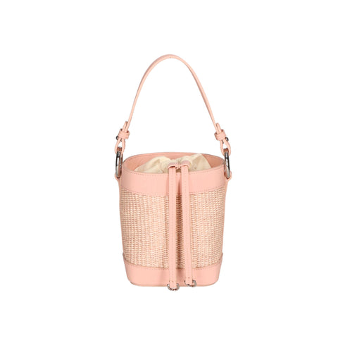 Jag Couture London - New York Gave Lux GLX220516623FBG-506_S13_ROSA handbag in soft pink leather with gold accents.