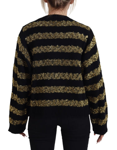 Black Gold D&amp;G Crystal Cashmere Sweater
