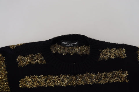 Black Gold D&amp;G Crystal Cashmere Sweater