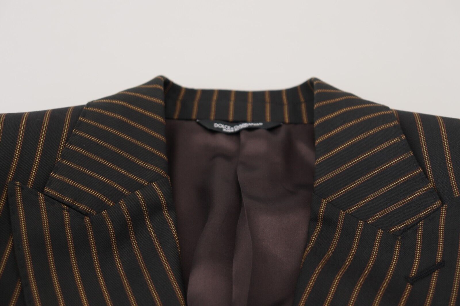 Dark Gray Stripes Single Breasted Blazer
