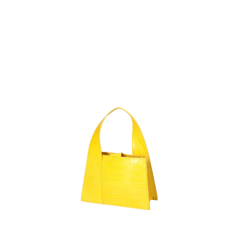 Jag Couture London yellow Roberta Rossi RR220722023FBG-C04 fashion dress, front view with vibrant color and elegant design.