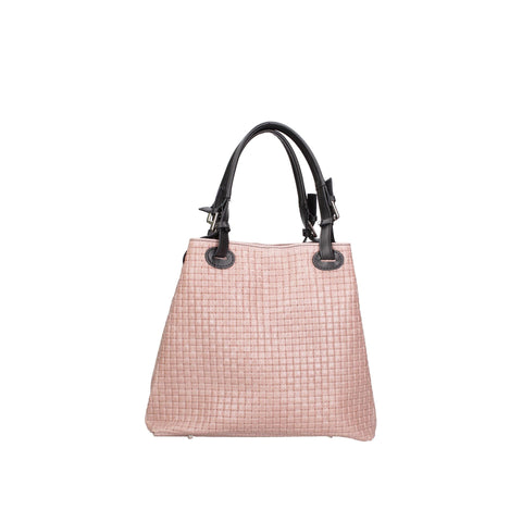 Jag Couture London Gave Lux GLX228004723FBG-048 Rosa Cipria handbag with soft pink leather and gold-tone hardware.