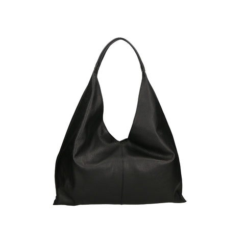 Jag Couture London - New York Gave Lux GLX220578823FBG-D28_NERO black handbag with sleek design and gold-tone hardware.