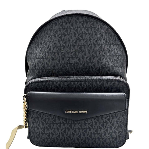 Michael Kors 35F3G5MB8B black handbag with sleek design, featuring gold-tone hardware and a structured silhouette.