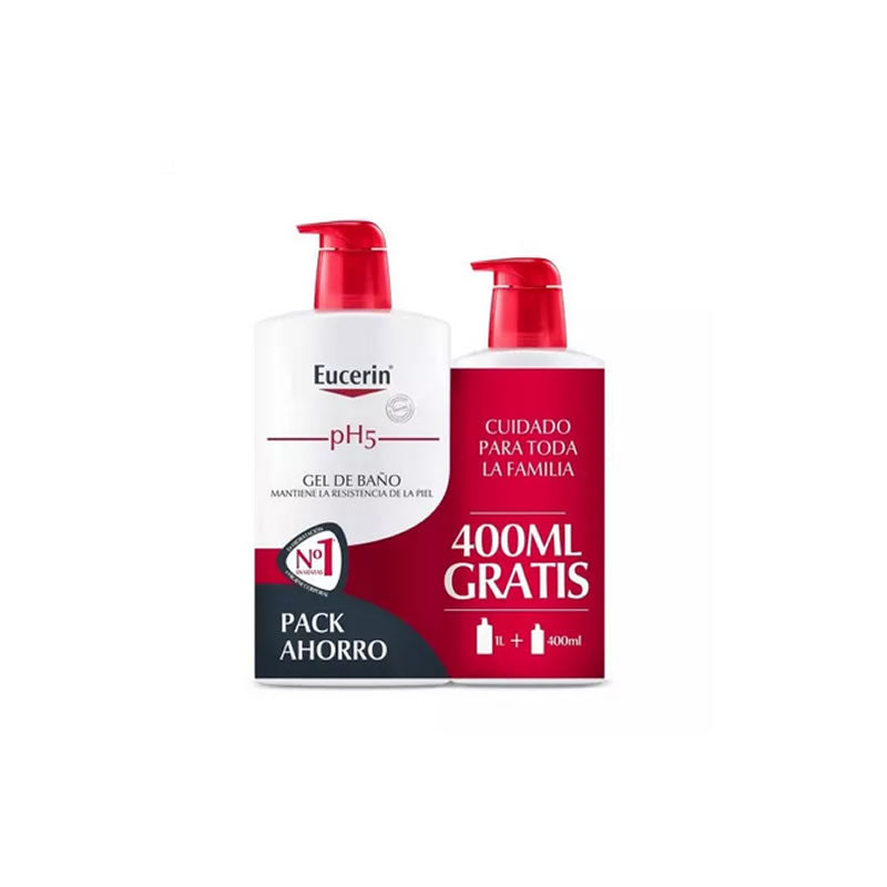 Eucerin PH5 Shower Gel 1000ml + Refill 400ml