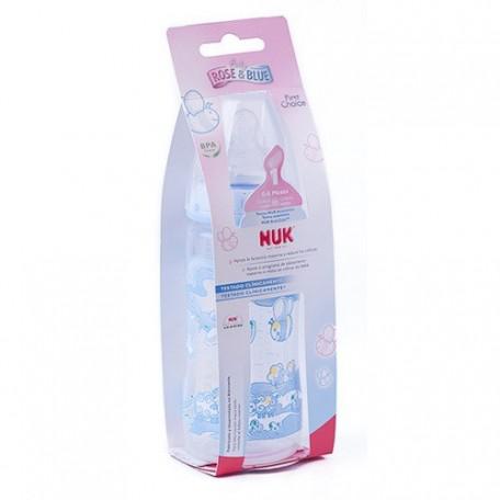 Biberon First Choice Blue Silicona 1 M 300ml Nuk Jag Couture London - New York