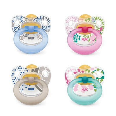 Latex baby pacifier Nukete T1 Dia by Nuk, single unit, designed for infants with a soft nipple and sturdy shield.