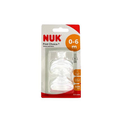 Nuk First Choice Silicone Nipple Wide Mouth T1 Orifice L 2uts Jag Couture London - New York