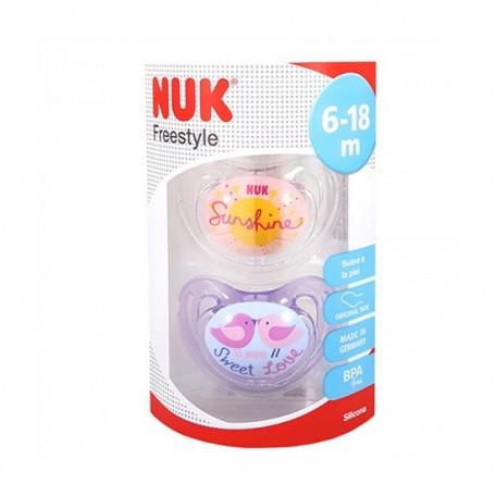 Chupete Nukete Freestyle Silicona T2 2 Unidades Nuk Jag Couture London - New York