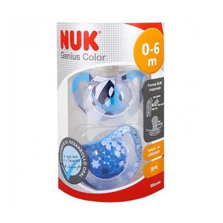 Chupete Genius Color Talla 1 Silicona 2 Unidades Nuk Jag Couture London - New York
