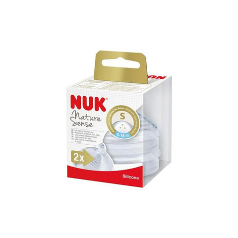Jag Couture London - New York Nuk Nipple Nature Sense S baby bottle nipple for 6-18 months, shown in the image.