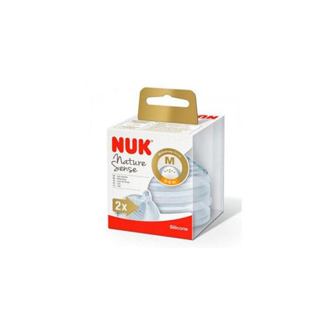 Jag Couture London - New York Nuk silicone anticolic Nature Sense 1 month nipple set with two natural-shaped baby bottle nipples