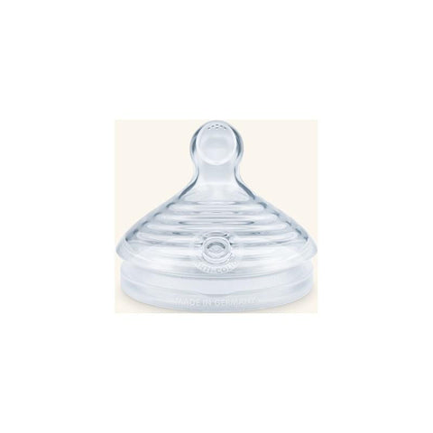 Jag Couture London-New York Nuk Nature Sense teat for 6-18 months, two silicone teats designed for infant feeding.