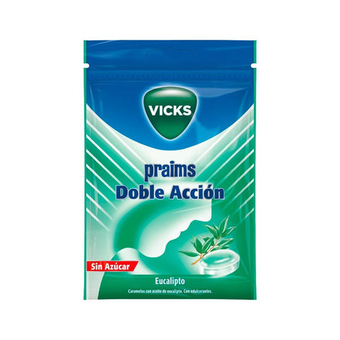 Vicks Praims Proactive Zip Bag 72g by Jag Couture London New York, featuring a compact, resealable bag of medicinal wipes.