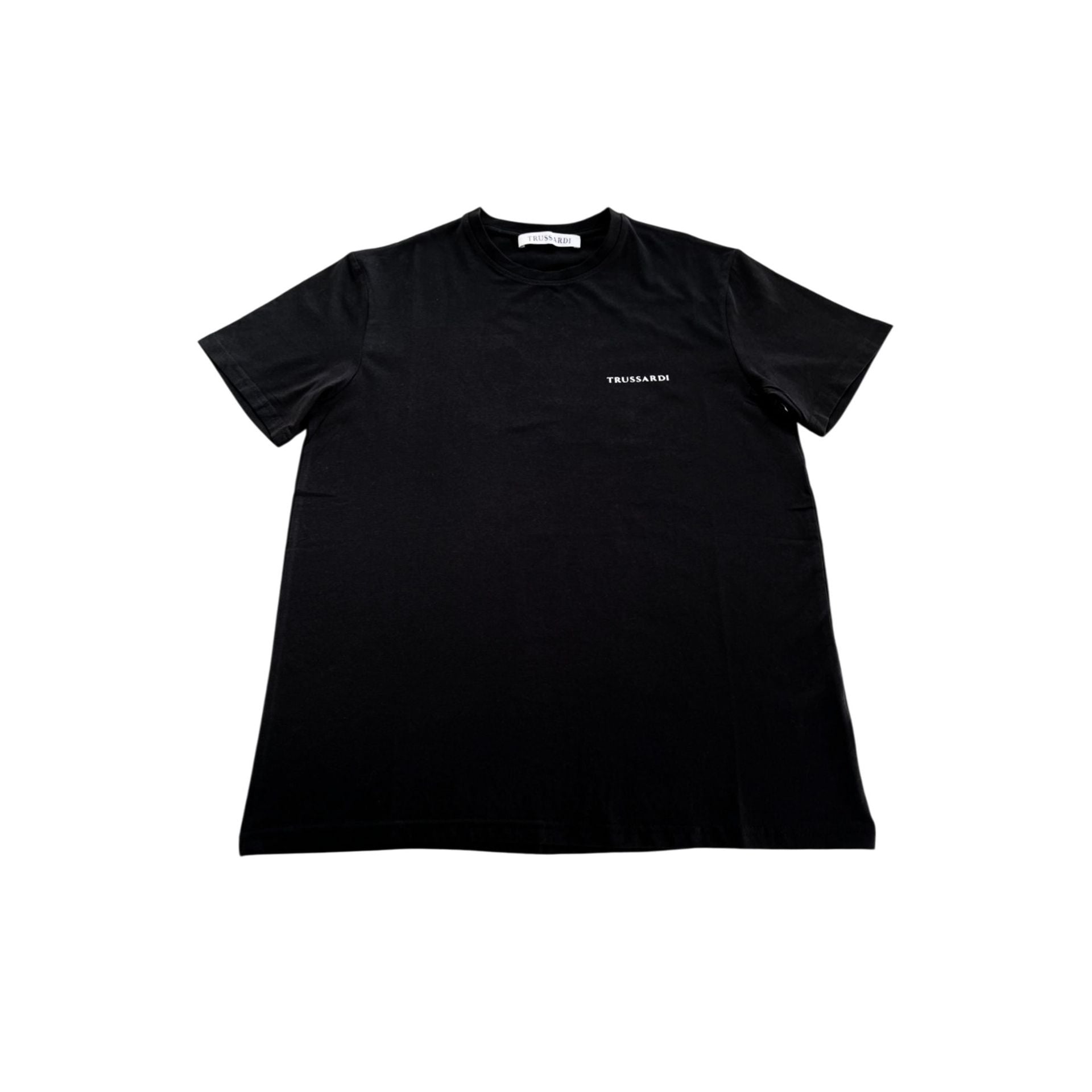 Black Trussardi Beachwear TRU25MTS03 by Jag Couture London-New York, featuring a stylish design perfect for beach or poolside wear.