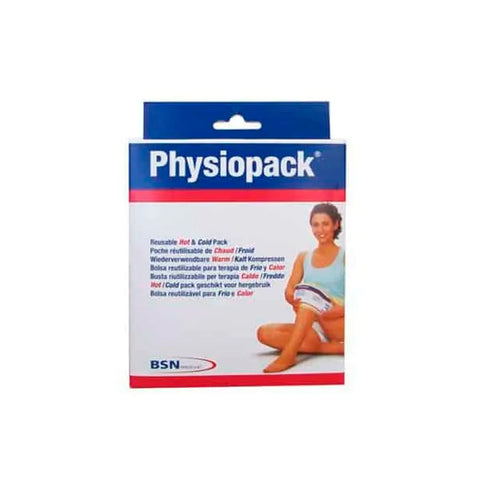 Jag Couture London - New York Bsn Medical Physiopack hot and cold gel bag, 7.5cm x 10cm, with gel-filled therapy pack visible.