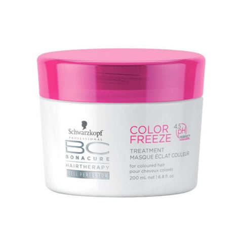 Schwarzkopf Professional BC Color Freeze 4.5PH hair treatment in a 200ml bottle, designed to protect and preserve color-treated hair.