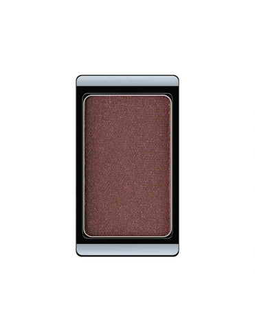 Close-up of Artdeco Sombra Mono eyeshadow in a sleek compact, showcasing the rich, pigmented brown shade with a smooth finish.