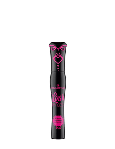 Lash Princess mascara by Essence Cosmetics in 12ml, featuring volumizing and curling mascara with a black brush.