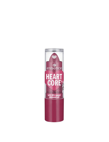 Jag Couture London Heart Core Fruity Lip Balm in Bold Blackberry, 3g, featuring black and purple packaging with a heart design.
