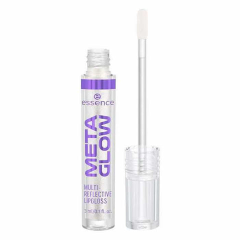 Jag Couture London Meta Glow Multi-Reflective Lip Gloss in Cyber Space, 3ml, with shimmering finish and reflective packaging.