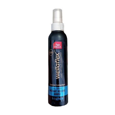 Jag Couture London Wellaflex Instant Volume Boost N3 Gel Spray in 150ml bottle with a clear nozzle
