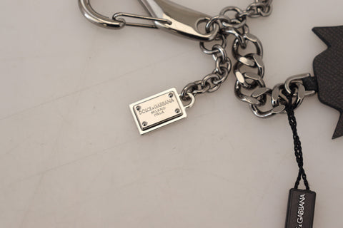 Black Prince Studs Logo Silver Brass Keychain