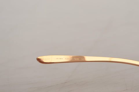 Pink Gold Rose Sequin Embroidery DG2202 Sunglasses