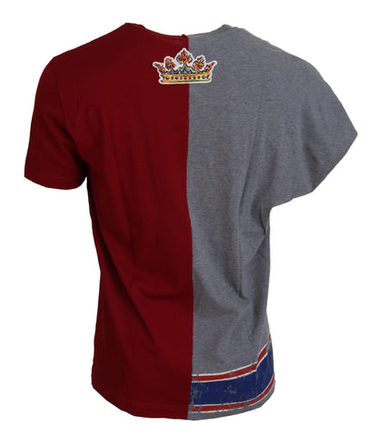 Red Gray Two Model DG Angel Crewneck  T-shirt