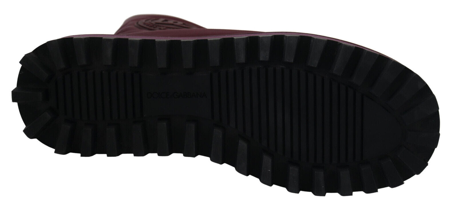 Dolce & Gabbana Bordeaux nylon padded mid boots with durable design and comfortable fit, shown on a clean background.