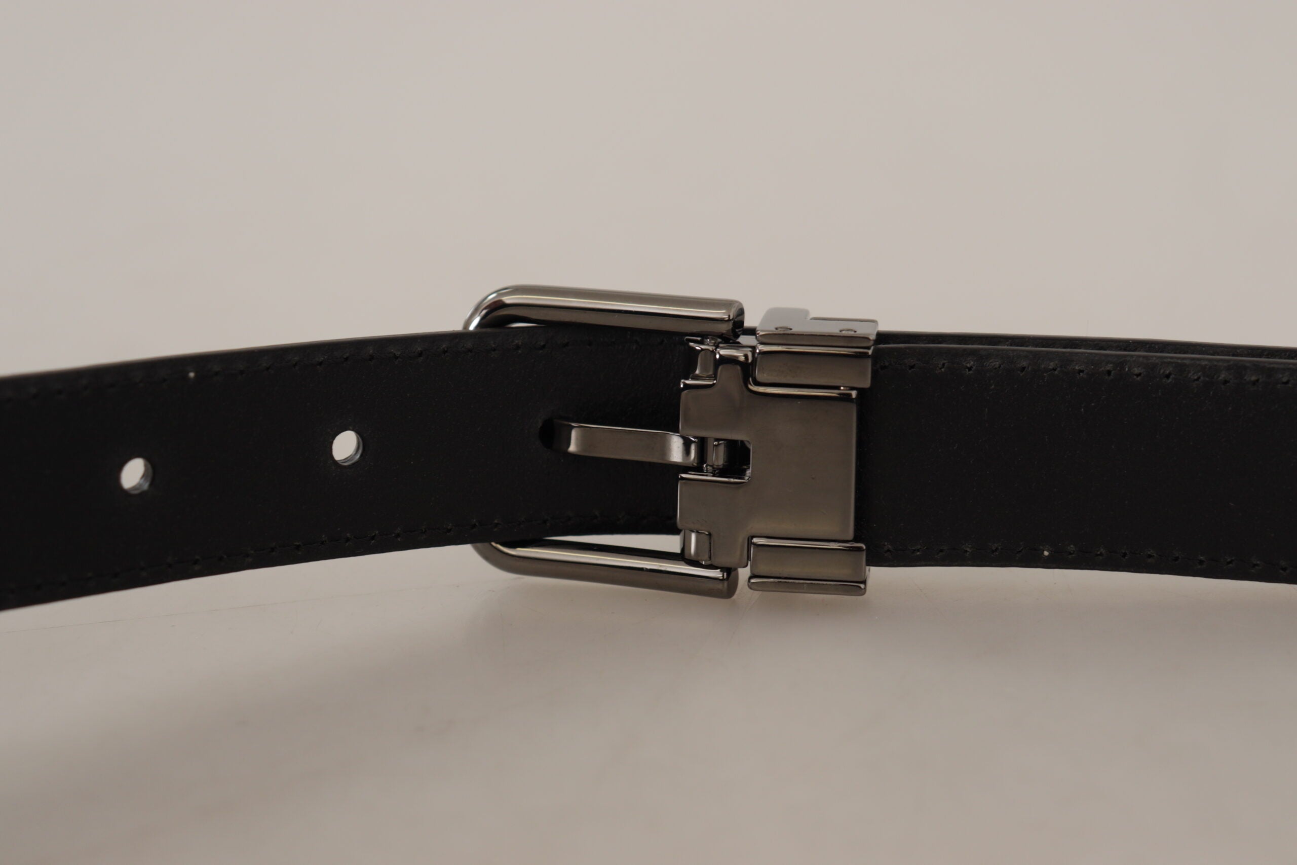 Multicolor exotic leather patchwork metal belt by Dolce & Gabbana with intricate design and silver-tone buckle.