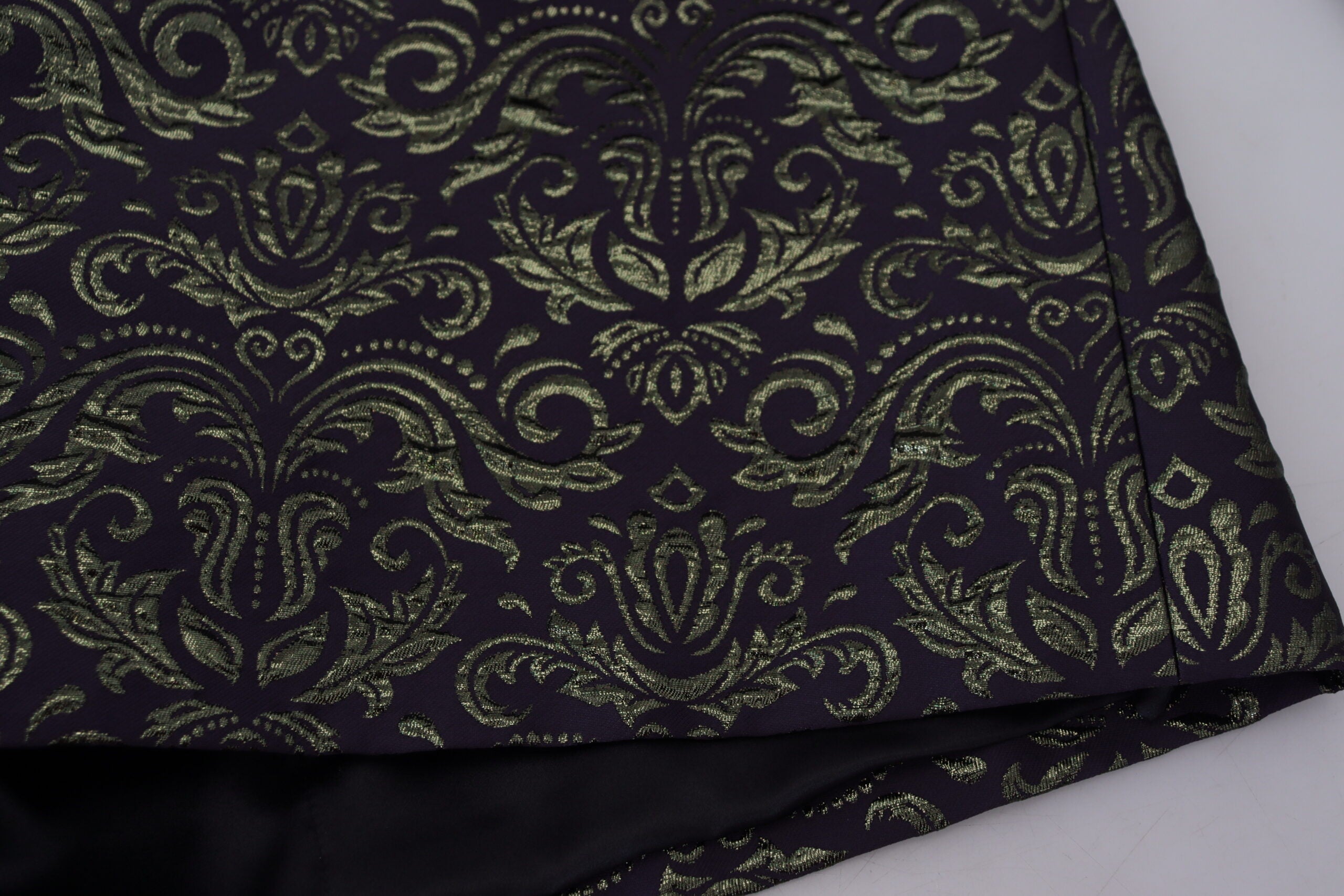 Dark Gray Purple Baroque Jacket Blazer Robe
