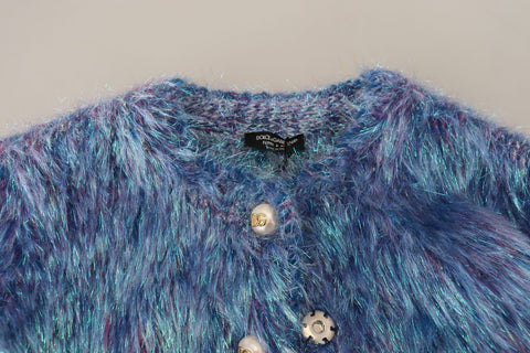 Dolce & Gabbana multicolor polyester fringes coat jacket with vibrant fringe details and tailored fit.