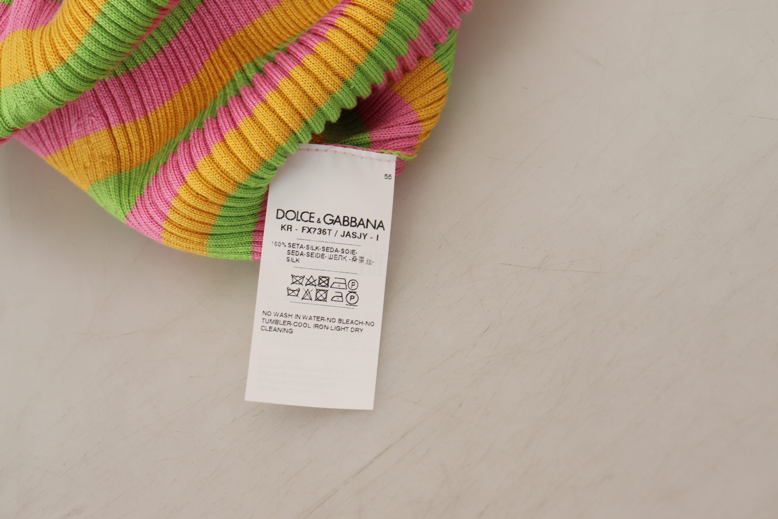 Multicolor silk vest pullover tank top by Dolce & Gabbana, featuring a vibrant multicolor design and a sleeveless fit.